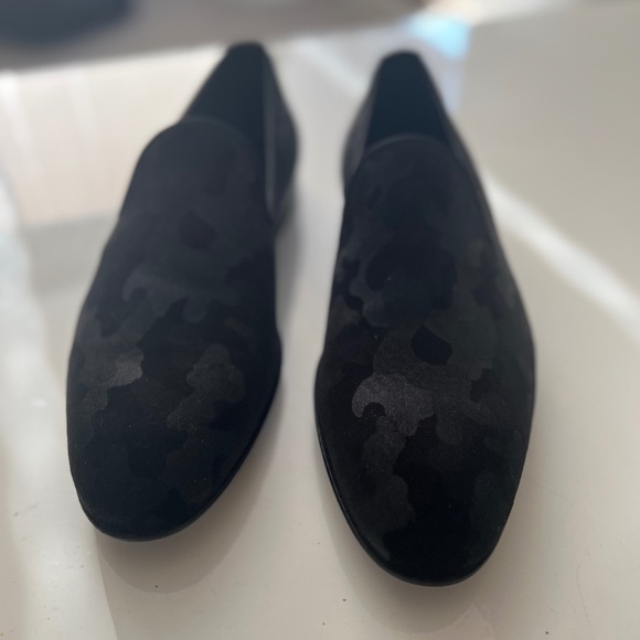 MAGNANNI BLACK VELVET CAMO LOAFERS - BRAND NEW/NEVER WORN - MENS SIZE 10 main image 7